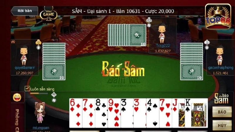 Nếu có thể hãy báo sâm để ẵm trọn phần thưởng lớn của game sâm lốc